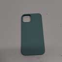 ORNARTO Compatible with iPhone 14 Case 6.1, Slim Liquid Silicone 3 Layers Full Phone Covered Soft Gel Rubber Case Protective Phone Cover 6.1 Inch-Pine Green