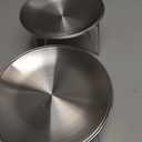 Cat Food Bowls, 2 Pcs Stainless Steel Cats Food and Water Whisker Fatigue Shallow Dishes, Small Dog Puppies Fat Faced Cat Kitten Supplies (2 Plates with Stand)