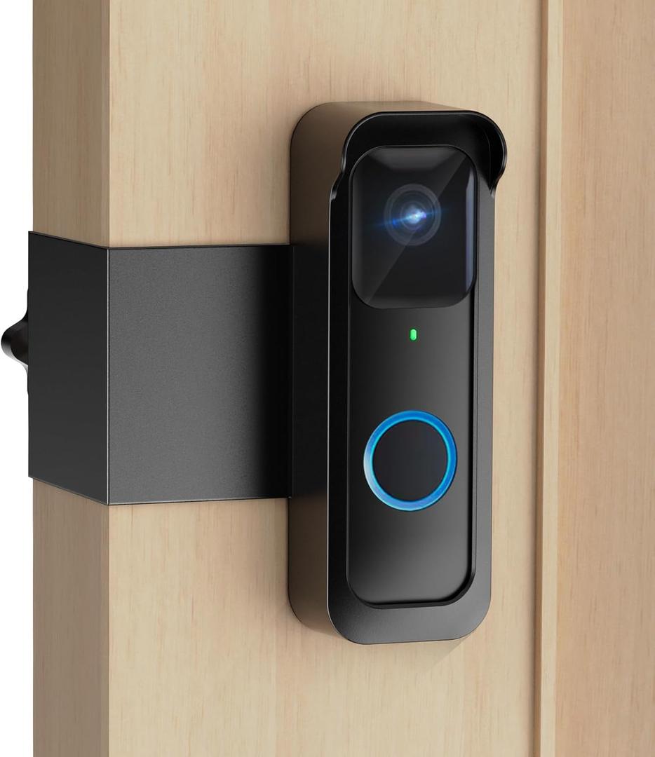 Blink Doorbell Mount, Anti-Theft Doorbell Mount for Blink Doorbell Camera, No Block Sensor & Night Vision Blink Camera Mount, Blink Outdoor Camera Bracket with Rain Cover