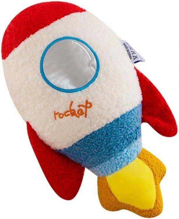 13.7 inch Rocket Shape Plush Toys Pillow, Rocket Ship Stuffed Plush Doll,Living Room Sofa Bedroom Decorative Children's Birthday Gift