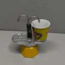 Bialetti - Mini Express Lichtenstein: Moka Set includes Coffee Maker 2-Cup (2.8 Oz) + 2 shot glasses, Yellow, Aluminium