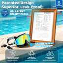 Vvinca 2 Pack Kids Swim Goggles with Nose Cover for 3-14, Wide View Anti-Fog UV Protection Swimming Mask for Boys Girls
