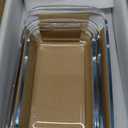 8-Piece Deep Glass Baking Dish Set with Plastic lids,Rectangular Glass Bakeware Set with Lids, Baking Pans for Lasagna, Leftovers, Cooking, Kitchen, Freezer-to-Oven and Dishwasher, Gray