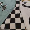 3 Pack Racing Car Theme Fast Party Arch Backdrop Covers Set of 4ft, 5ft, 6ft Black White Racing Theme Checkered Spandex Arch Cover for Birthday Wedding Baby Shower Party Decor(Blue)