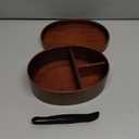 Wooden Lunch Box for Kids/Adult,Japanese Bento Box with Compartment Wood Bento Lunch Box for Picnicking Office Hiking Camping,Brown