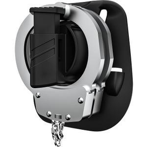 Open Top Handcuff Holster Fits Hinged and Chain Cuffs, Law Enforcement Holder for Duty Belt, Polymer Belt Clip Case With Quick Release, Black (Not Fit ASP)