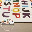 Large ABC Kids Area Rugs 2x3ft, Kindergarten and Preschool Educational Learning Alphabet Area Rugs Playroom Kids Puzzle Rugs Suitable for Children's Rooms, for Nursery, Classroom, Baby Daycare