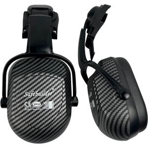 SAFEBUILDER 30dB Ear Muffs Hard Hats Type Safety Earmuffs For Safety Helmet Hearing Protection Earmuffs ANSI S3.19