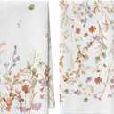 Artoid Mode Flowers Wildflower Fall Kitchen Towels Dish Towels, 18x26 Inch Quick Dry Microfiber Cloth Hand Towels for Kitchen Drying Set of 2 (Beige)