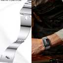 EPULY Metal Band Compatible with Apple Watch Bands for Men 42mm 41mm 40mm 38mm, Business Stainless Steel Strap for iWatch Series 11 10 9 8 7 6 5 4 3 2 1, SE3 2 1, Ultra3 2 1, No Tools Required