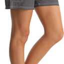 unitop Womens Bathing Boardshorts Swim Shorts Quick Dry with Lining (Large, Gray(side Velcro Pocket))