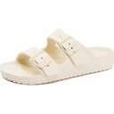 Womens Sandals with Arch Support Slip‑On Slides Adjustable Strap Rubber Soft Sole Waterproof Beach Sandals 39