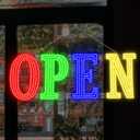 Led Open Signs for Business 40x14in Big Open Sign Led w/Remote Control Window Wall Door Store Bar Coffee Salon,ON/OFF Switch Multicolor