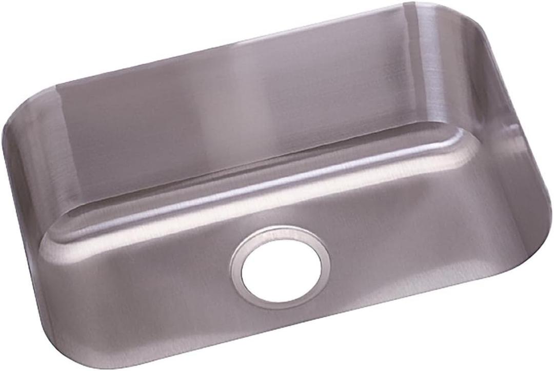 Elkay DXUH2115 Dayton Single Bowl Undermount Stainless Steel Sink, 24 x 18
