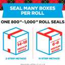 Scotch Heavy Duty Shipping Packing Tape, Clear, Packing Tape for Moving Boxes and Packaging Supplies, 1.88 in. x 22.2 yd., 6 Roll Dispensers, Moving Supplies