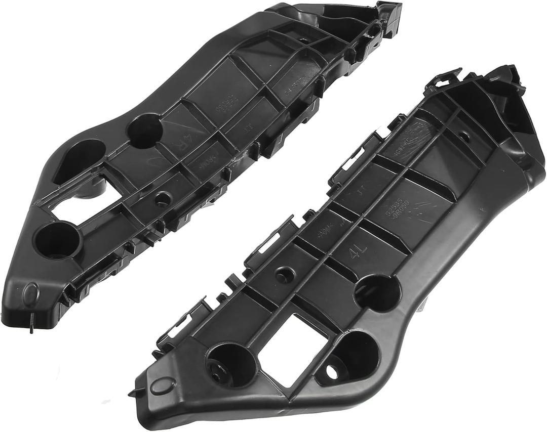 1 Pair Bumper Brackets Support Fender Cover Compatible for Toyota RAV4 2016 2017 2018, Durable Plastic Black Front Left Right Side