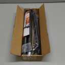 Black Curtain Rods for Windows 28-48Inch Heavy Duty French Return Rod, Wrap Around Blackout Curtain Rods, Adjustable Room Darkening Drapery Rod for Bedroom, Living Room, Sliding Door & Outdoor Patio