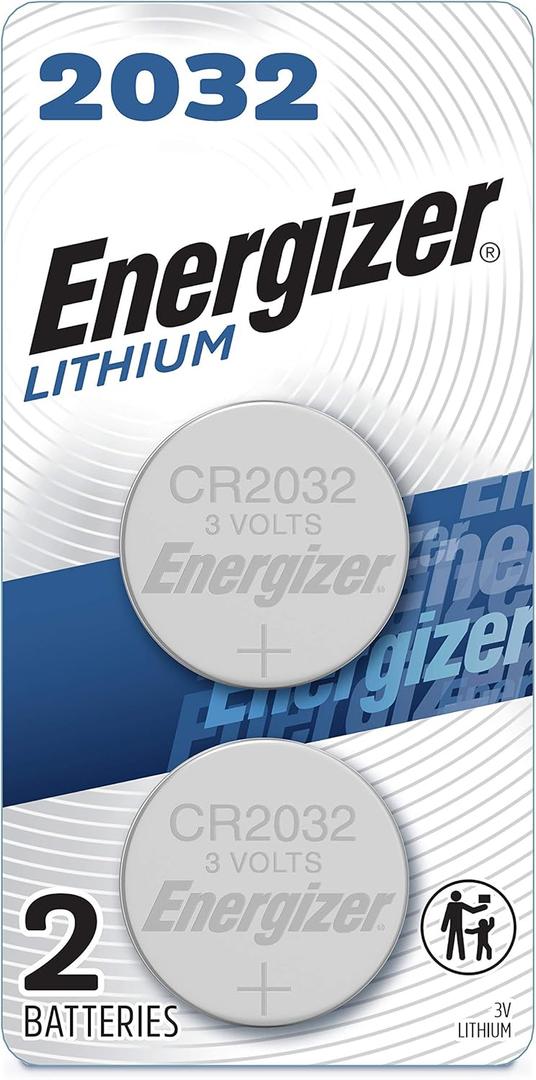 Energizer 2032 Batteries 2 Count (10 Pack), 3V Lithium Coin Batteries