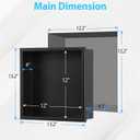 304 Stainless Steel Shower Niche 12” x 12” for Bathroom Storage