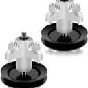 (2 Pack) Spindle Assembly with Pulley for Cub Cadet LT1040 LT1042 Troy-Bilt Super Bronco MUSTANG COLT RZT 42 Huskee MTD 42 inch Deck Mandrel Assembly Replacement Part Number 918-0624 618-0659 9180659
