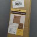 UNISHADES Cordless Bamboo Roman Shades for Windows, Blinds Size (34" W 64" H) Colour (Highfield Teak)