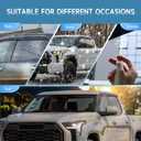 Smoke Rain Guards Fit for Toyota Tundra CrewMax 2022 2023 Tape-On Side Shatterproof Window Visor, Window Deflectors, Vent Deflectors, 4-Piece Set