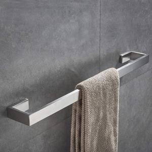 Bathroom Towel Bar 24 Inch Towel Rack Wall Mount Bath Towel Holder Modern Towel Rod Silver Bath Towel Hanger Stainless Steel Brushed Finished Bathroom Accessories Towel Rail Single Bar Brushed Nickel
