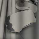 Curtain Rods No Drilling 32 to 58 Inches, USFOOK 5/8 Inch No Drill Curtain Rods for Windows with 3M Adhesive Brackets, Renter Friendly Drapery Pole with White Round Finials