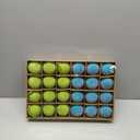 24 Pcs 2.36"/ 60mm Blue and Green Christmas Tree Ball Ornaments Cartoon Velvet Xmas Tree Hanging Decoration Cute Flocked Gifts for Christmas Movie/Studio Theme Birthday Holiday Party Decor