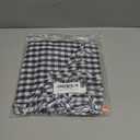 Sunloudy Women Y2K Wide Leg Gingham Pants (Blue, S) (S)