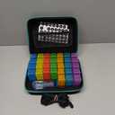 Monthly Pill Organizer 3 Times a Day, with Portable Hard Shell, Pill Cutter, 31-Day Box, Plastic Opening Pick, Monthly & Weekly Stickers, Convenient Medication Management (Black, 3 Times a Day)