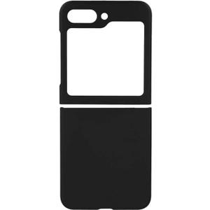 Liquid Silicone Case for Samsung Galaxy Z Flip 5 [Silky-Soft Touch] Ultra Soft Silicone Case with Microfiber Lining [Drop Protection] (Black Liquid Silicone)