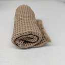 Waffle Bath Mat, Boho Bathroom Rugs Non Slip Washable Super Absorbent Quick Dry Farmhouse Bathroom Decor, 30"x20" Khaki