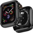 ULTIMAL Metal Case Compatible with Apple Watch Series SE3/SE2/SE/6/5/4 44mm with Back Cover, Military Grade Shockproof Protective Case, Rugged Cover for iWatch 44mm (Black)