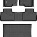 All Weather Floor Mats & Cargo Liner for Acura RDX 2019-2024 2025 All Weather Protection TPE Anti-Slip Automotive Full Set RDX Floor Liners Custom Accessories - Black