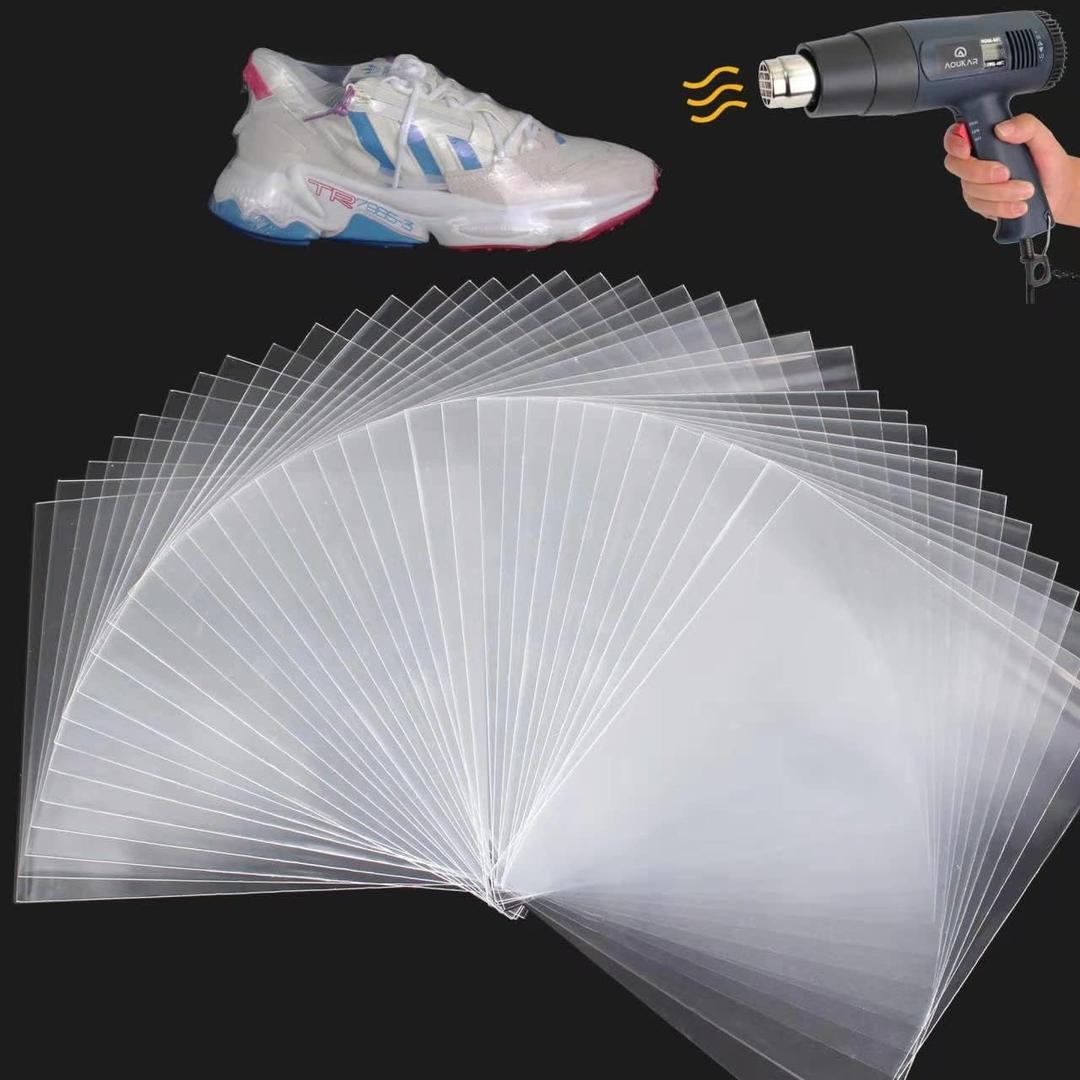 Shrink Wrap Bags - 100 Pcs 14x20 Inch Clear PVC Heat Shrink Bands for Packagaing Soap, Bath Bombs, Candles, Easter Gifts, Jars and Homemade DIY Projects