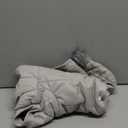 LESYPET Dog Coat for Small Dogs, Windproof Doggie Puffer Jacket with Leash Hole, Extra Warm Dog Jacket Winter Coat, Grey XXL