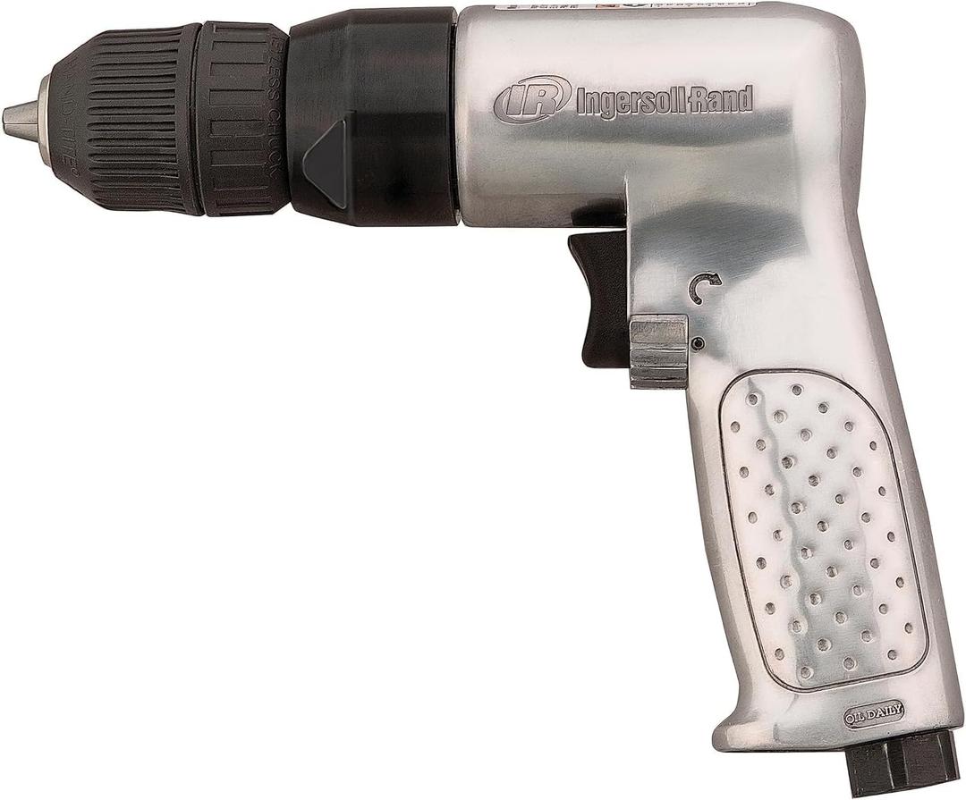 Ingersoll Rand Ingersoll-Rand 7802RAKC Heavy Duty 3/8-Inch Reversible Pneumatic Drill With Keyless Chuck