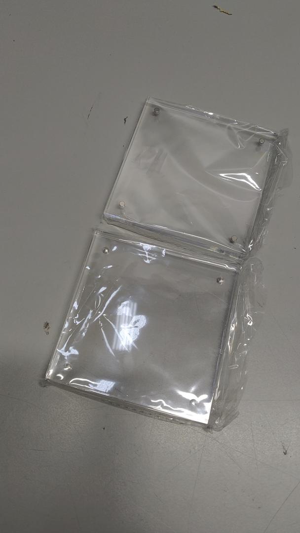 Premium Acrylic Picture Frame 4x6-3 Pack Gift Box Package, Clear Free Standing Desktop Double Sided Best Gift for Family, Perfect Decorate Birthday Wedding Party - Free Soft Microfiber, 2 Pack