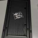 PHOENANCEE Square Floating Shelves, Wall Plants Holder, Bathroom Wall Decor, Framed Decorative Shelf Black, Modern Chic Set of 2 for Living Room Bedroom Home Office, Solid Wood, L+S