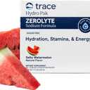 Trace Minerals ZeroLyte Electrolyte Powder Mix Zero Sugar Hydration Mix Ancient Sea Salt + Coconut Water Replenishes Electrolytes Lost Through Exercise Salty Watermelon 30-Packets (EXP 03/01/29)