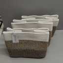 OIAHOMY 3 Pack Storage Baskets for Organizing, 13''X9.85''X8.7'' Storage Bins,Woven Basket with Handles, Toy Storage Bin, Stylish Room Decor Basket