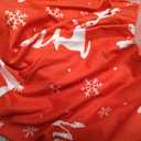 Leikar Button Up Pajama Set For Women Long Sleeve Shirt And Pajama Pants Soft Pjs Lounge Sets (Large, Red Elk)