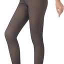 Fleece Lined Tights for Women Translucent Thermal Pantyhose Fake Warm Thick Leggings for Winter 200g     (XL)