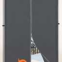 Magnetic Thermal Insulated Door Curtain,Thicker Layered Fabric&Full Strip Magnets,Temporary Doorway Cover Curtains, Self-Closing Privacy Magnetic Screen Door,Door Window Insulation kit for Winter (Fit Doors to 38x82 Inch)