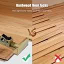 CNQLIS 2 PCS Flooring Jacks for Hardwood Floors, Professional Hardwood Floor Jack and Positioning Tool, Hardwood Floor Installation Jack for Straightening and Installing Wood and Laminate Flooring