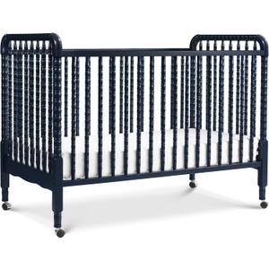 daVinci Jenny Lind 3-in-1 Baby Crib Convertible to Toddler Bed, Daybed - Easy to Assemble - GREENGUARD Gold Certified - 4 Adjustable Mattress Heights, Conversion Kit Sold Separately - Navy