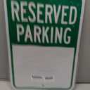 Blank Reserved Parking Sign, 2-Pack 12" X 18" Heavy-Gauge Reflective Aluminum Reserved Parking Signs, Write-On Sign, Weather Resistant, Waterproof