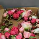 18 Inches Valentines Wreaths for Front Door Romantic Valentine Heart Wreath with Red White Pink Tulip Rose Valentine Flower Wreath for Window Wall Porch Indoor Outdoor Hanging