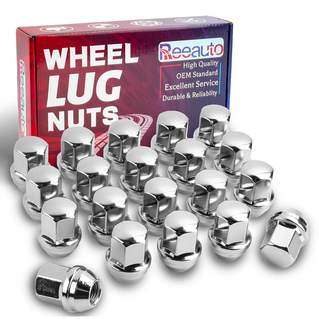 20 PCS M14X1.5 Lug Nuts Chrome 1.5" for 10-22 Camaro 14-21 Impala 13-15 Malibu 95-99 Silverado 88-99 C1500